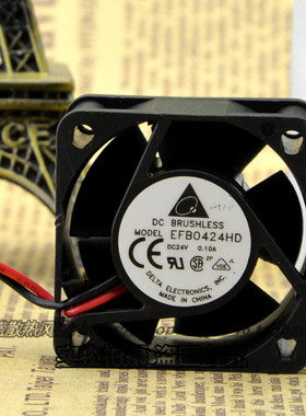 原装台达EFB0424HD 4020 24V 0.1A 4厘米/4CM 双滚珠变频器风扇