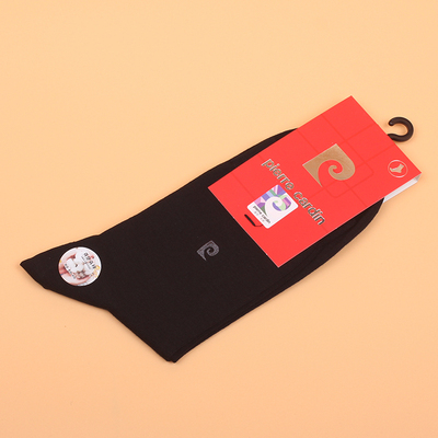 满2双包邮 皮尔卡丹男袜01027 纯棉100% 亲肤 秋冬中厚  商务保暖