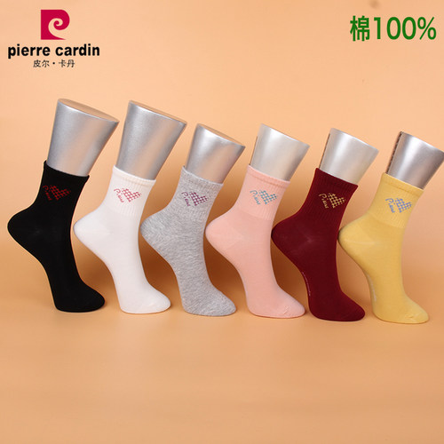 双包棉袜皮尔卡丹防臭女