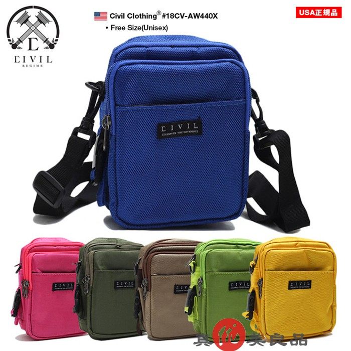 日本代购 civil clothing 男女款复古小号拉链日常通勤单肩斜挎包