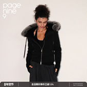 ninenine 25aw秋季 时尚 page 运动保暖修身 连帽毛领卫衣外套上衣女