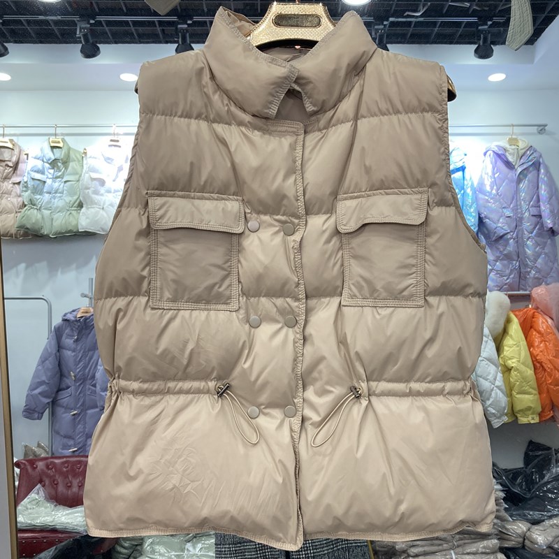 爆款时尚风轻薄90白鸭绒包邮马甲