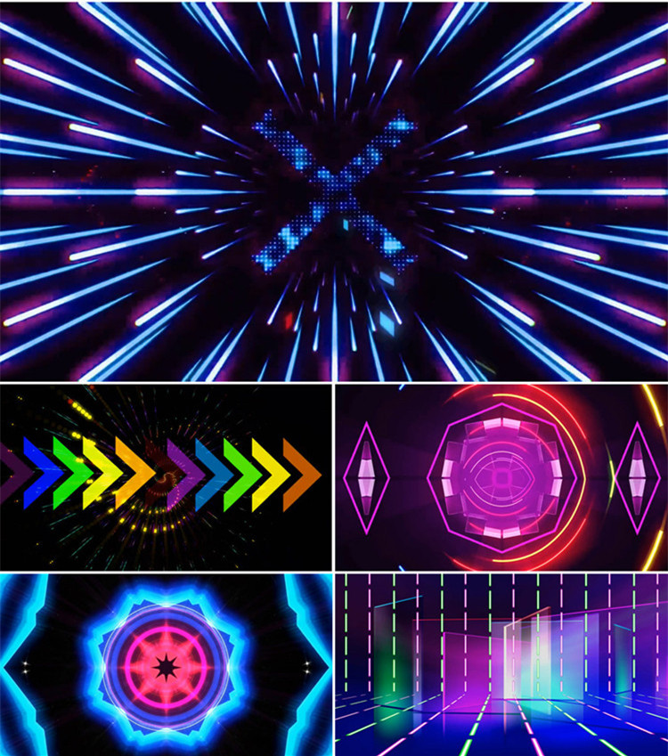 欧美流行音乐劲爆舞曲lucky动感舞台视频 爵士舞 led动态视频素材