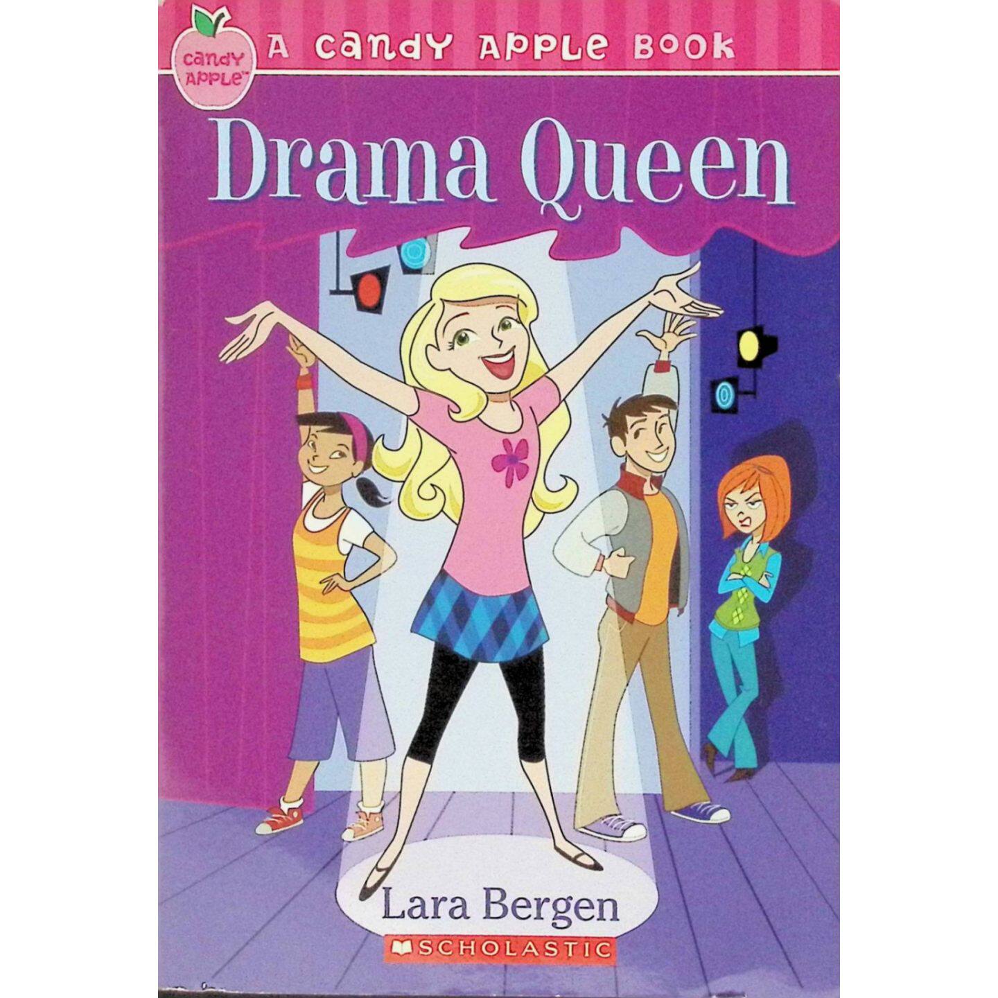 糖果苹果系列DramaQueen英语原版书适合1114岁青少年阅读的校园生活小说讲述查理和她最好的朋友妮可参加高中音乐剧试镜的精彩故