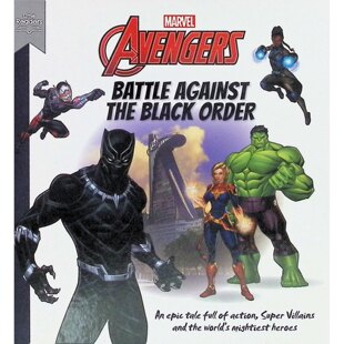 漫威小读者系列原版英语绘本BattleAgainsttheBlackOrder适合710岁儿童阅读的超级英雄冒险故事讲述复仇者联盟与黑暗教团的精彩