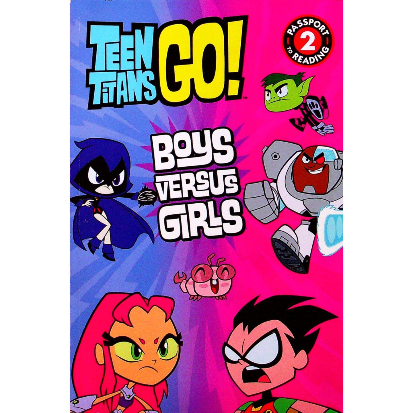 少年泰坦出击原版书英语漫画TEENTITANSGO系列男孩大战女孩彩色儿童读物超级英雄故事改编自爆火动画适合710岁儿童阅读培养积极