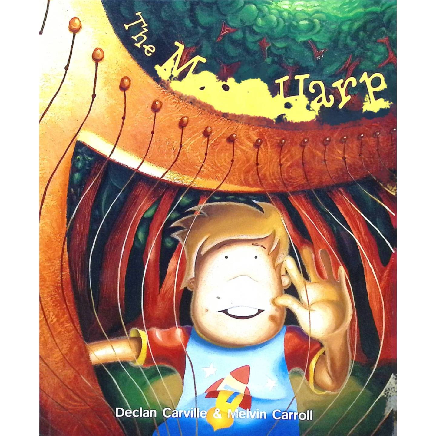 英语原版引进魔法竖琴儿童奇幻绘本TheMagicHarp适读710岁德克兰卡维尔与梅尔文卡罗尔联袂创作讲述男孩费格尔发现神秘竖琴的奇