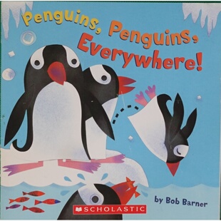 英语原版书企鹅科普绘本Penguins亲子共读适读36岁鲍勃巴纳创作学乐出版社出版色彩鲜艳拼贴画风格介绍企鹅种类栖息地生活习性培