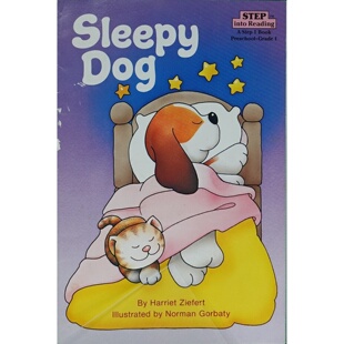 英语原版书走进阅读系列SleepyDog瞌睡狗亲子共读睡前故事哈丽特齐弗特著诺曼戈巴蒂绘温馨可爱的插图简单易懂的文字帮助孩子建