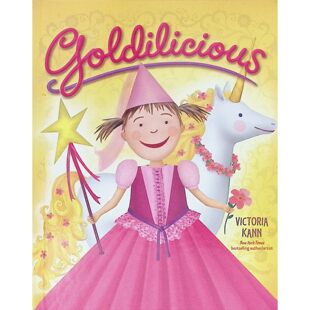 纽约时报畅销书作家维多利亚坎恩创作的粉红控系列原版书Goldilicious英语绘本讲述小女孩与金色独角兽的奇幻故事适合36岁女孩亲