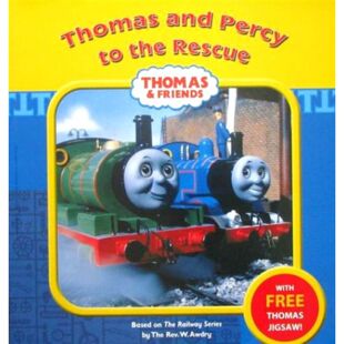 托马斯和珀西去救援原版英语绘本ThomasFriends系列威尔伯特奥德瑞牧师著亲子共读36岁儿童团队合作冒险故事托马斯小火车友谊解