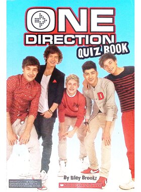 OneDirection原版书青少年英语测验书OneDirectionQuizBook莱利布鲁克斯著彩色章节书适合710岁男孩了解乐队历史成员背景音乐作