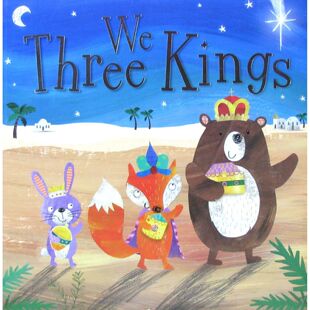 英语原版绘本WeThreeKings三个国王由童书作家罗西格里宁与插画家克莱尔芬内尔联手打造温馨圣诞故事讲述三位国王寻找礼物的奇妙