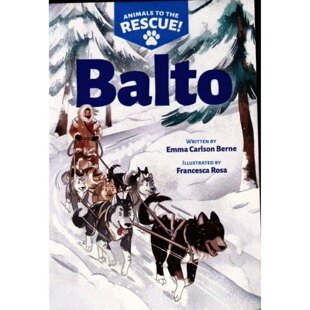 英语原版书动物救援队系列Balto章节书710岁儿童文学读物讲述雪橇犬巴尔托带领团队穿越暴风雪运送救命药物的真实英雄故事培养勇