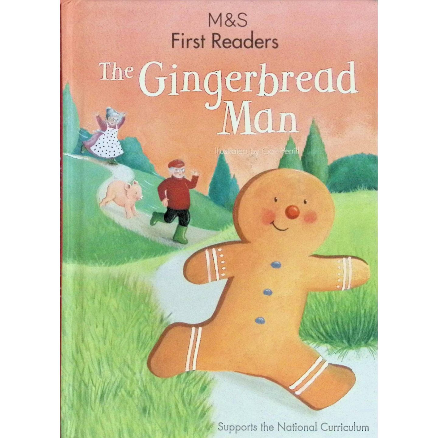 英语原版书玛莎百货初级阅读系列姜饼人绘本TheGingerbreadMan盖尔耶里尔插画经典童话故事适合36岁亲子共读培养阅读兴趣学习简