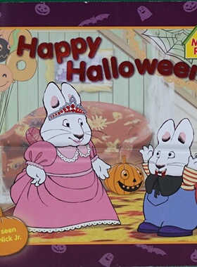英语原版引进麦克斯和露比系列HappyHalloween绘本由著名儿童文学作家露丝玛丽威尔斯创作适合36岁儿童亲子共读通过幽默故事了解