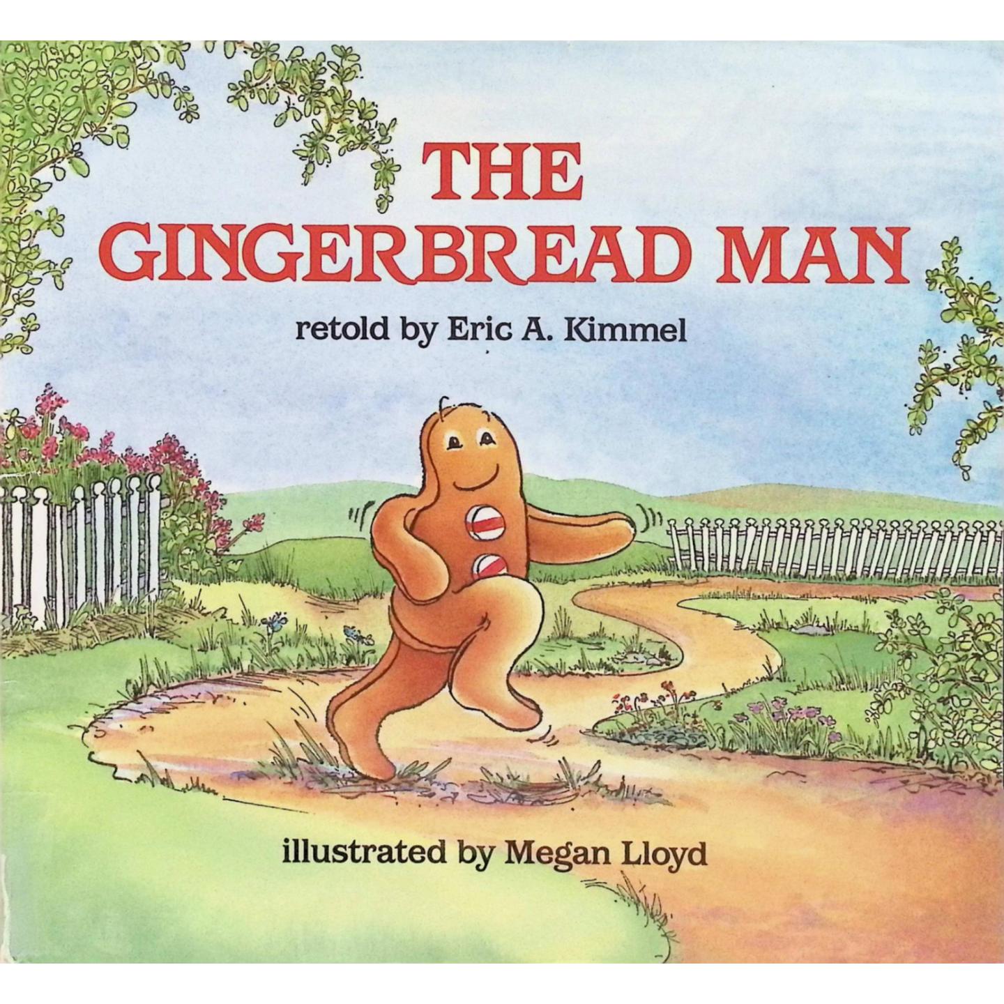 英语原版书姜饼人绘本经典童话亲子共读TheGingerbreadMan艾瑞克金梅尔获奖作品梅甘劳埃德温馨插画适合36岁儿童阅读培养语言表
