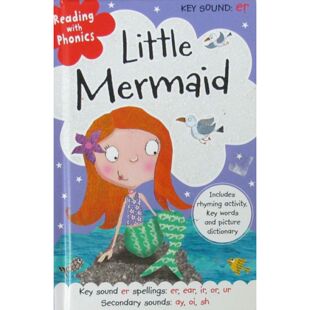 自然拼读原版书LittleMermaid英语绘本亲子共读童话故事由尼克佩奇和克莱尔芬内尔创作适合36岁儿童学习er音拼读规则包含押韵活