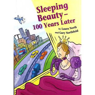英语原版书跳房子曲折童话系列SleepingBeauty100年后绘本劳拉诺斯和加里诺斯菲尔德著绘经典童话睡美人现代改编版公主沉睡100年