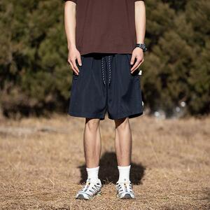 夏季山系休闲短裤男薄款潮牌宽松工装五分裤美式高街透气运动男裤