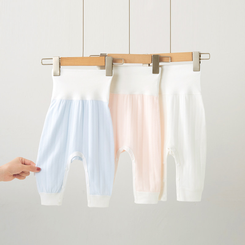 婴儿高腰护肚裤按扣式打底裤秋裤一岁宝宝裤子春秋季纯棉大屁屁裤,童装/婴儿装/亲子装,裤子,淘宝优惠券,粉丝福利购,淘宝优惠卷