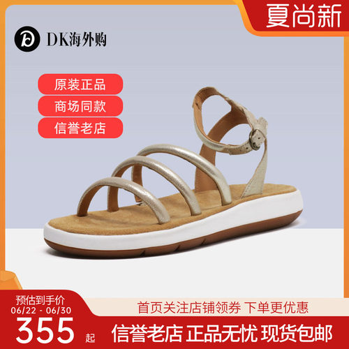 clarks其乐平底休闲罗马沙滩凉鞋