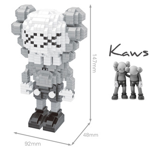 积木成人暴力熊系列高难度女友芝麻街男友礼物拼装玩具女孩子潮牌