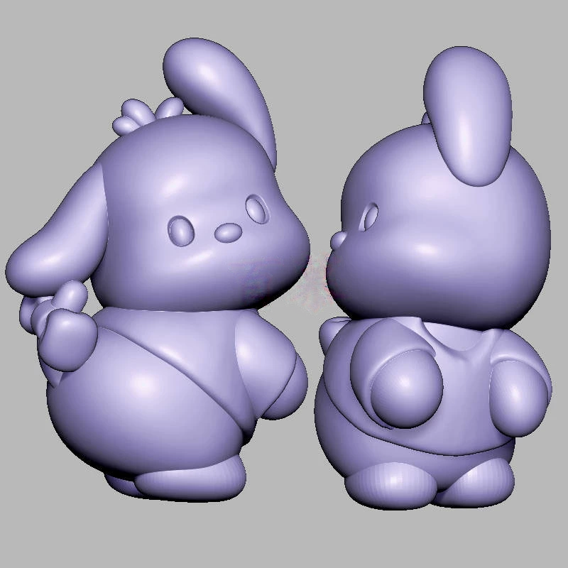 帕恰狗三维立体图电脑圆雕雕刻图纸stl文件3d打印模型1236