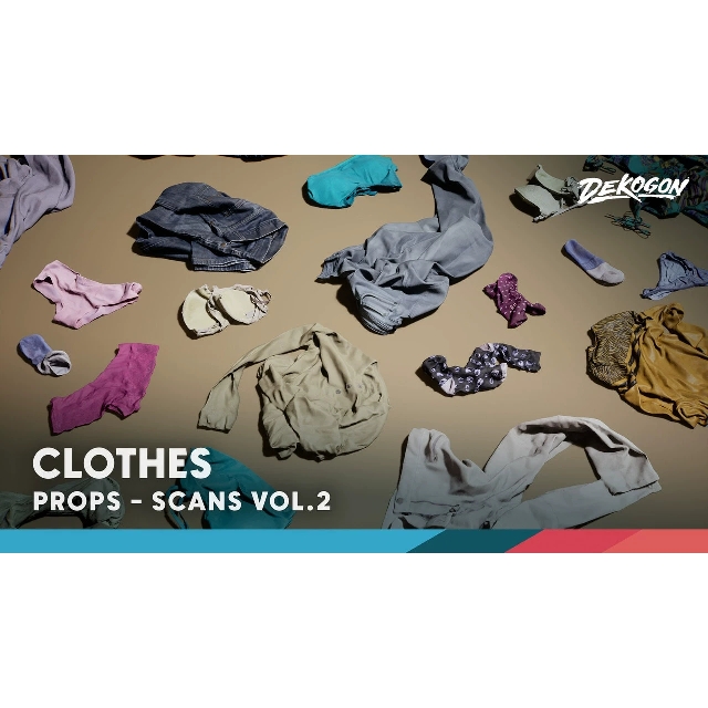 UE5.1现代衣服内衣Scans VOL.2 - Clothes (Nanite & Low Poly)