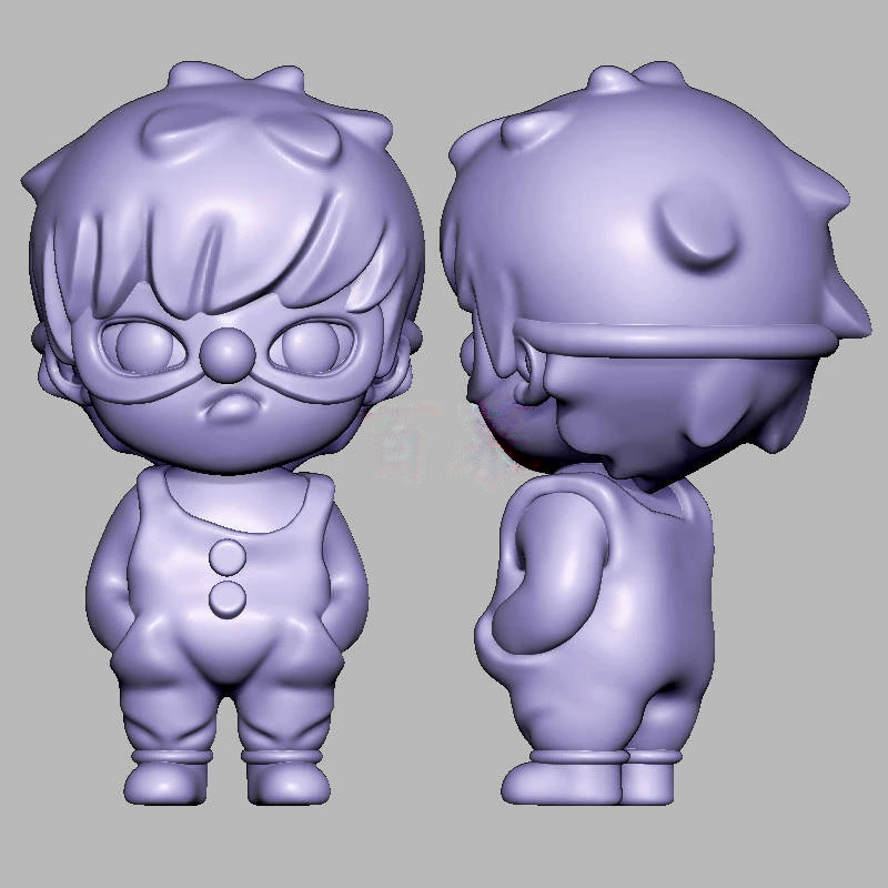 小野男孩三维立体图电脑圆雕雕刻图纸stl文件3d打印模型690