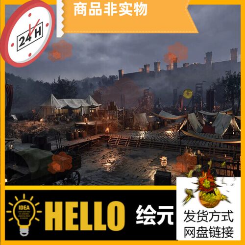 UE5虚幻5 Medieval Warzone Environment 中世纪战区古战场环境