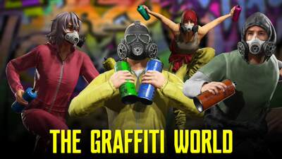 iclone CC 人物服装素材之服装道具人物 涂鸦世界Graffiti World