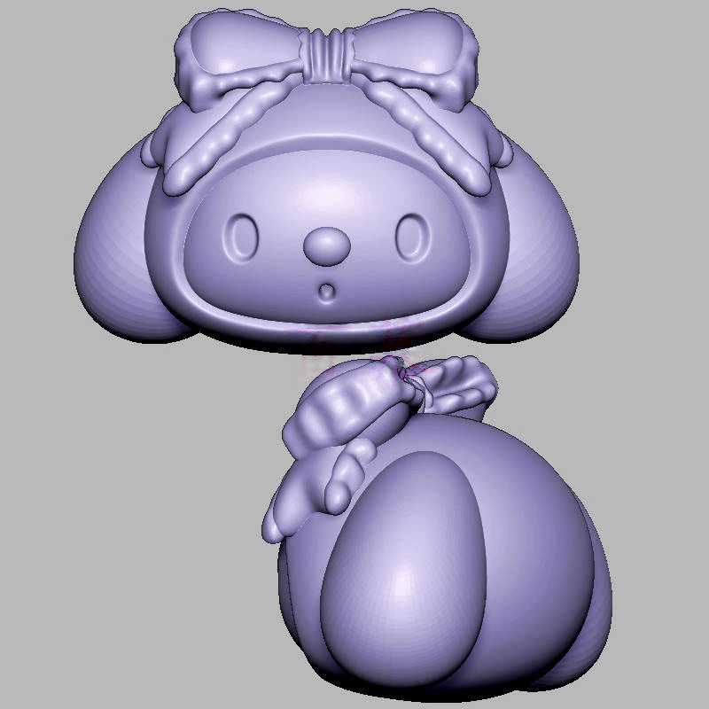 美乐蒂头三维立体图电脑圆雕雕刻图纸stl文件3d打印模型1221