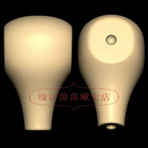 三通光面一体三维立体图圆雕图纸stl文件雕刻机3d模型2729