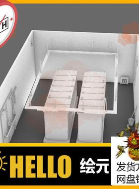 电控箱机房配电箱桶扫把围墙犀牛rhino/C4D/3Dmax/maya模型obj 12