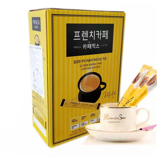 韩国进口南阳三合一速溶法式咖啡FRENCH富然池南洋冲饮100条礼盒