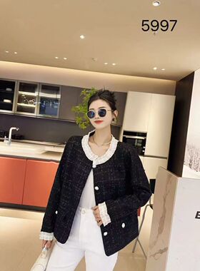 【9.16慧姐大码女装】2025新款香风外套SPEH号5997