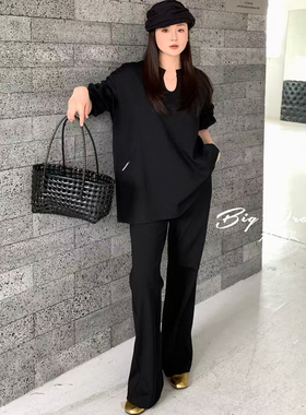 【9.15慧姐大码女装】2025新款嘎嘎显瘦套装DJZ6002-