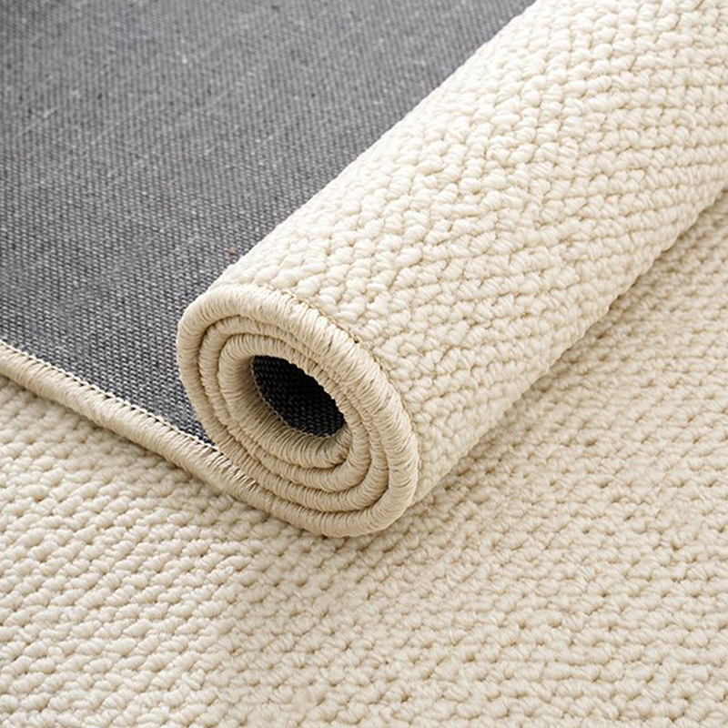 米白色地毯纯色拍照背景毯床边毯