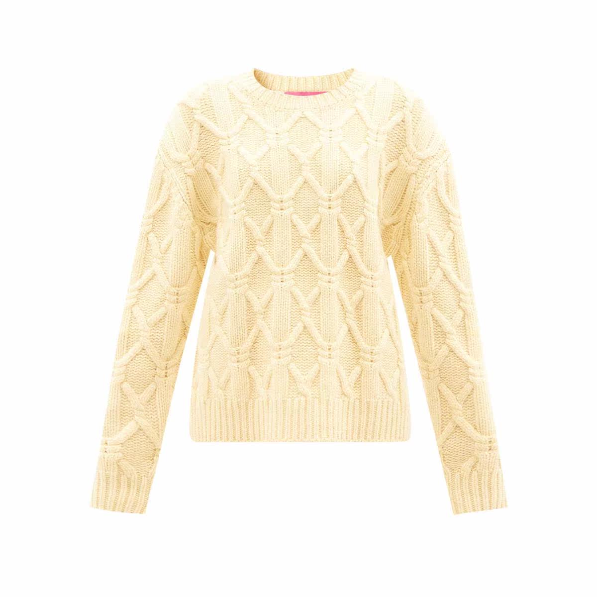 the elder statesman cashmere 粗线针织毛衣2022新款春夏女士