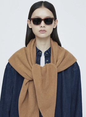 TT25新款Triangle Scarf羊绒三角设计披肩围巾加长超大颗粒质