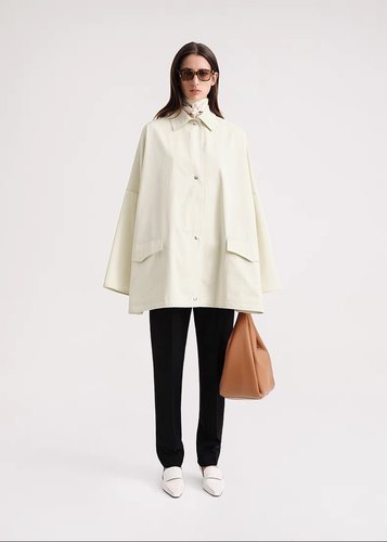 tt*me春夏新款超大版型纯棉防风防晒显瘦夹克式短风衣外套