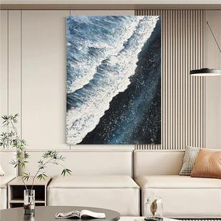 原创手绘油画《星辰大海》客厅装饰画简约现代玄关挂画立体感壁画