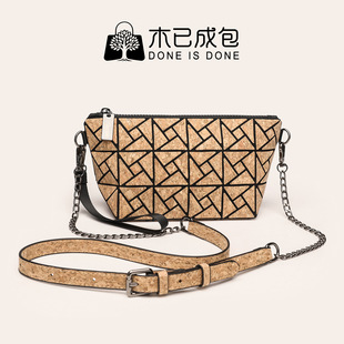 跨境新款软木树皮风包包大容量女士手提包复古爆款女包单肩斜挎包