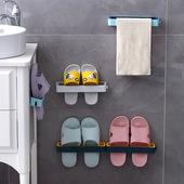 可拼接鞋 架 子收纳架一变二变三门后贴墙鞋 架浴室拖免打孔壁挂式 鞋