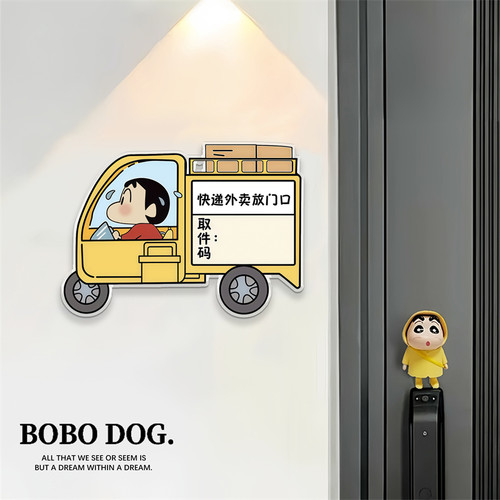 【蜡笔小新】取件码装饰门牌