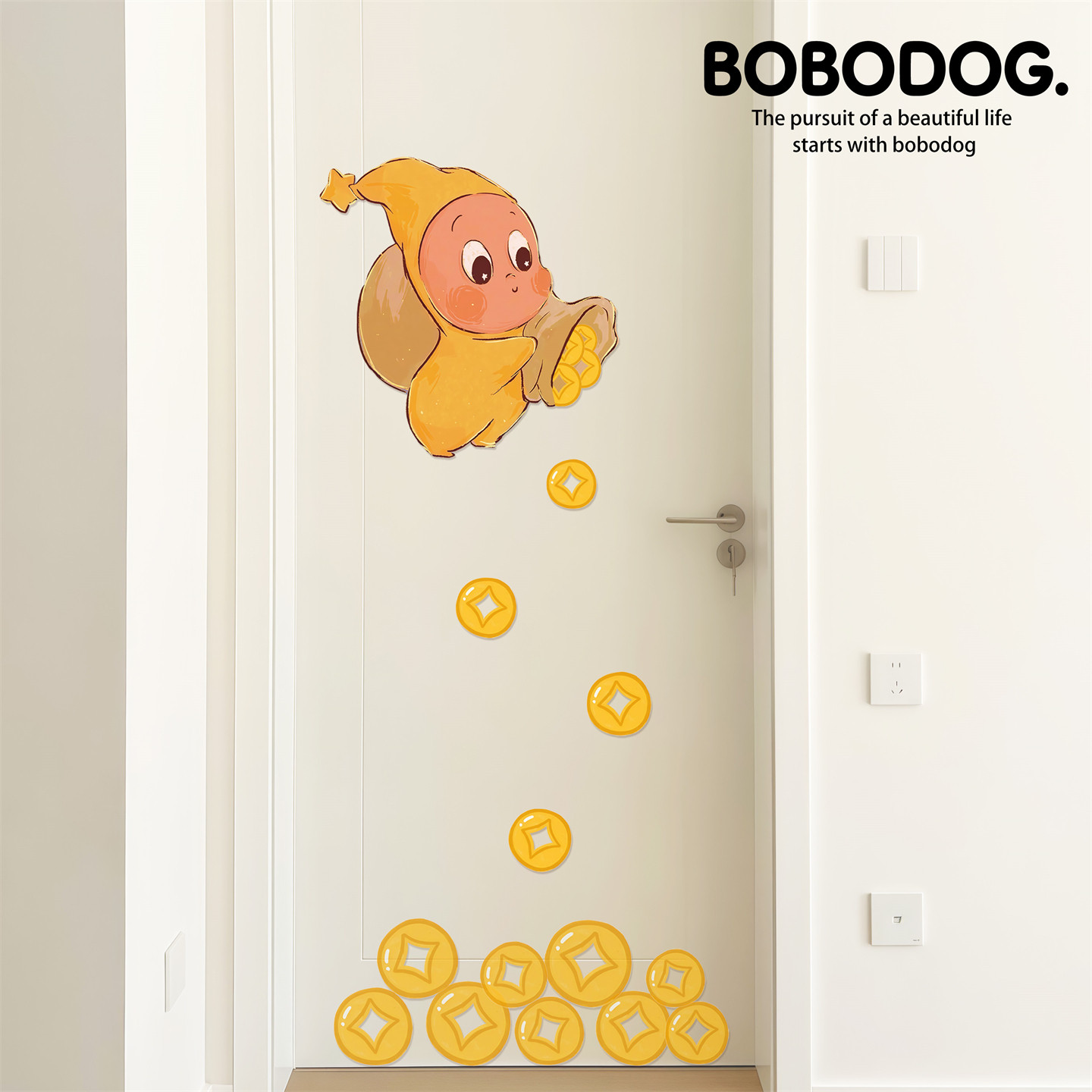 星星人门贴新年卧室门上装饰贴纸画窗花家用房间装饰用品氛围布置,节庆用品/礼品,福字/窗花/窗贴,淘宝优惠券,粉丝福利购,淘宝优惠卷