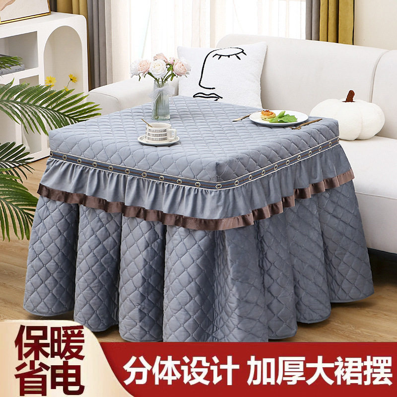 加厚夹棉桌布电取暖正方形烤火罩火炉桌罩家用厚电炉套长方形冬季,居家布艺,烤火罩,淘宝优惠券,粉丝福利购,淘宝优惠卷