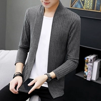 Mùa xuân và mùa thu nam 2019 Fake hai áo len dài tay nam Giới trẻ Hàn Quốc Áo len mỏng hợp thời trang - Cardigan cardigan nam