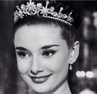 罗马假日】赫本同款公主皇冠新娘皇冠选美冠军头饰宴会生日王冠婚